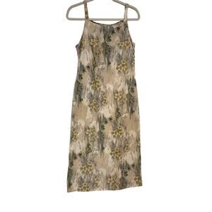 VTG 80s sz M Mary Jane Long Spaghetti Strap Summer Sun Dress Hawaiian Big Dogs